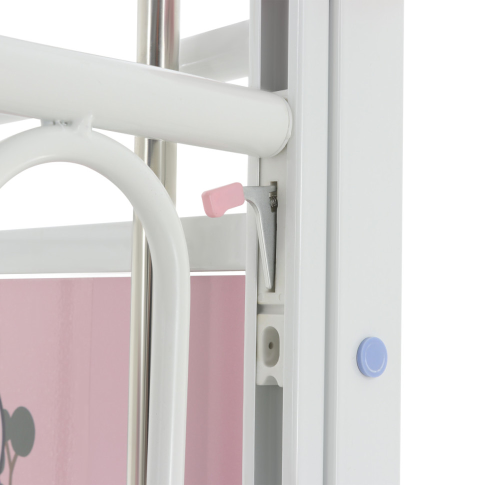 Кровать детская 1-секционная неподвижная Med-Mos Тип 3 вариант 3.1 DM-0124S-01 (белый) ТУ 32.50.30-21-98238288-2020 с матрасом