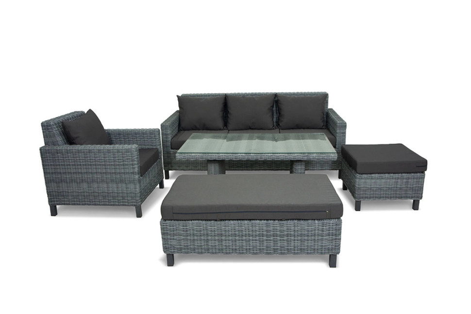 MOKKA BELLA Пуф большой, цвет серый