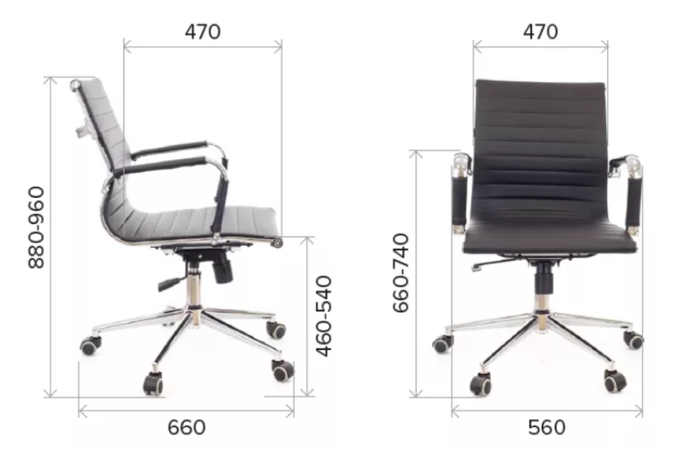 Кресло Everprof Leo T Экокожа Черный