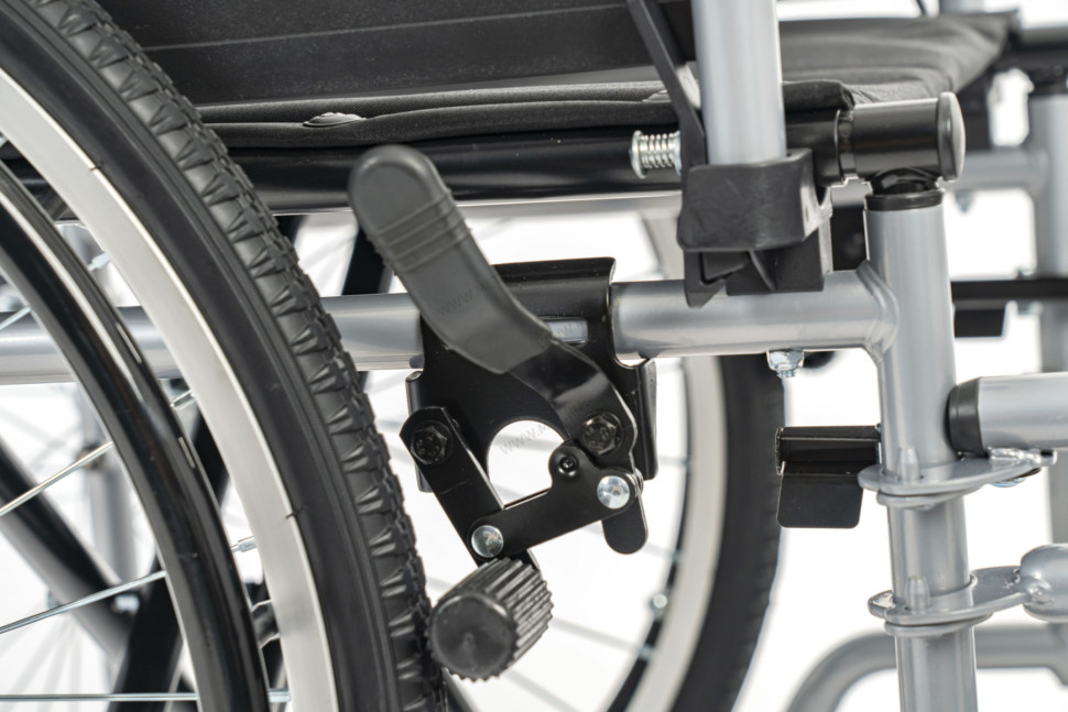 Кресло-коляска механическая МК-350 с транзитными колёсами, ширина сиденья 46 см
