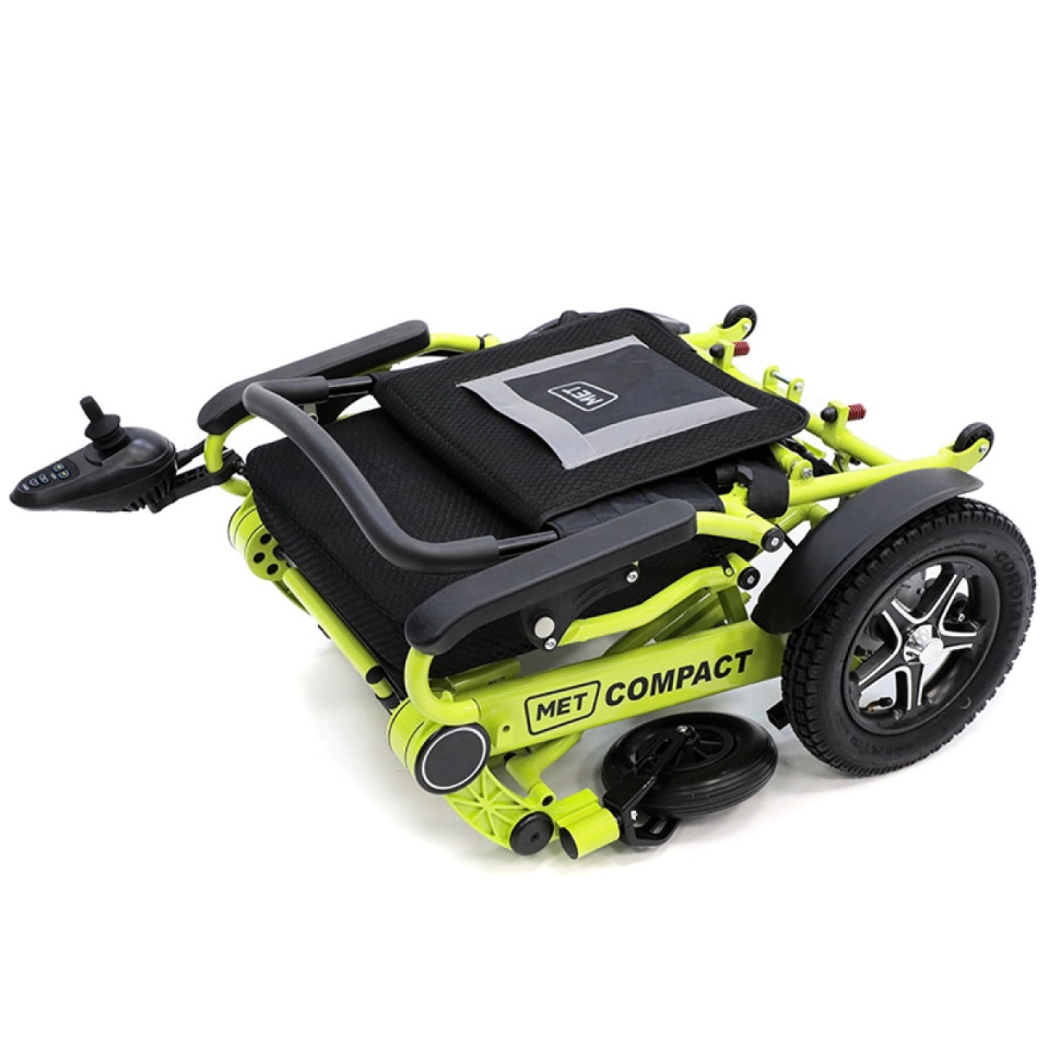 Кресло-коляска электр. MET Compact 35 (16233) цвет рамы зеленый