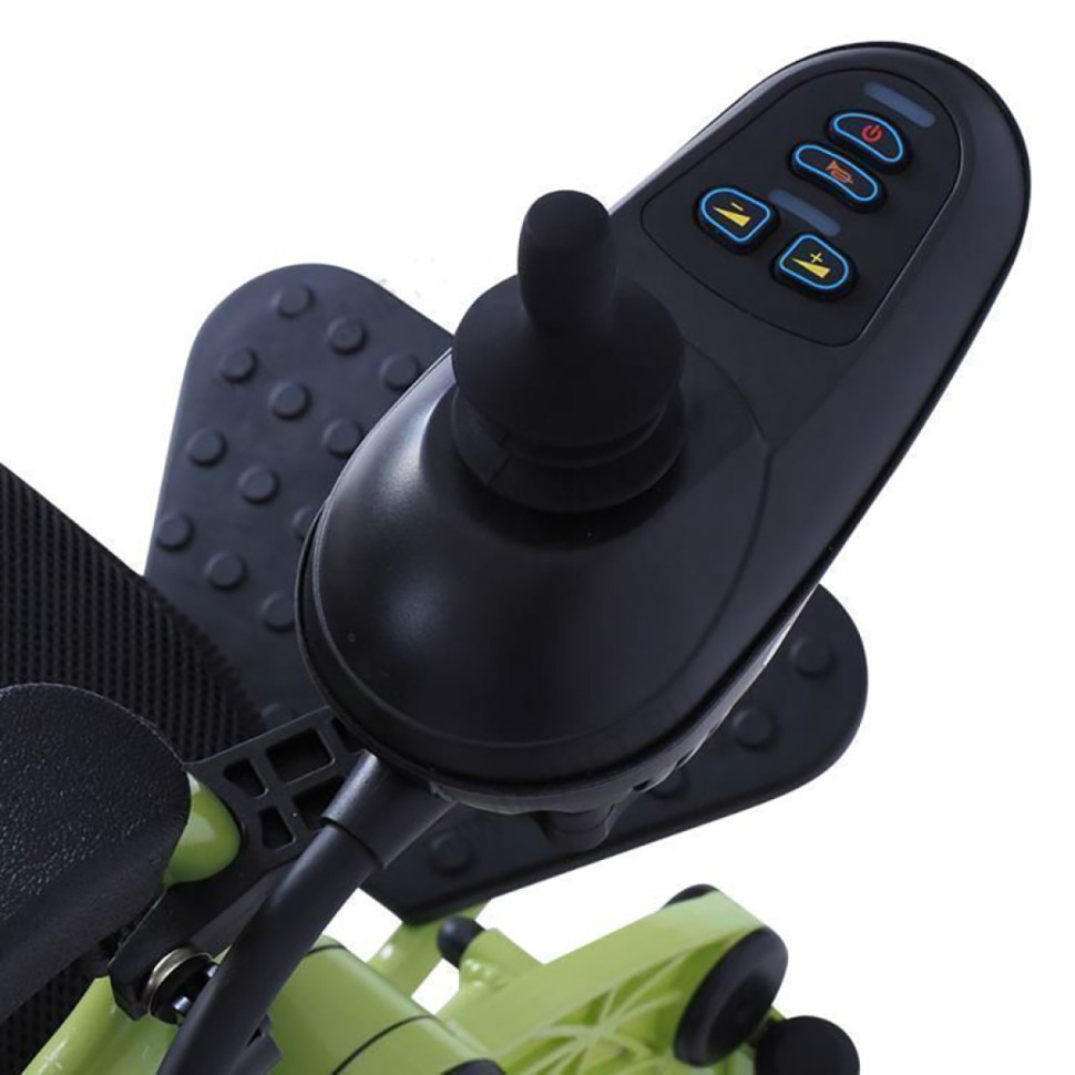 Кресло-коляска электр. MET Compact 35 (16233) цвет рамы зеленый