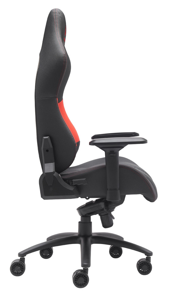 Кресло Everprof Jaguar Экокожа Красный/Черный