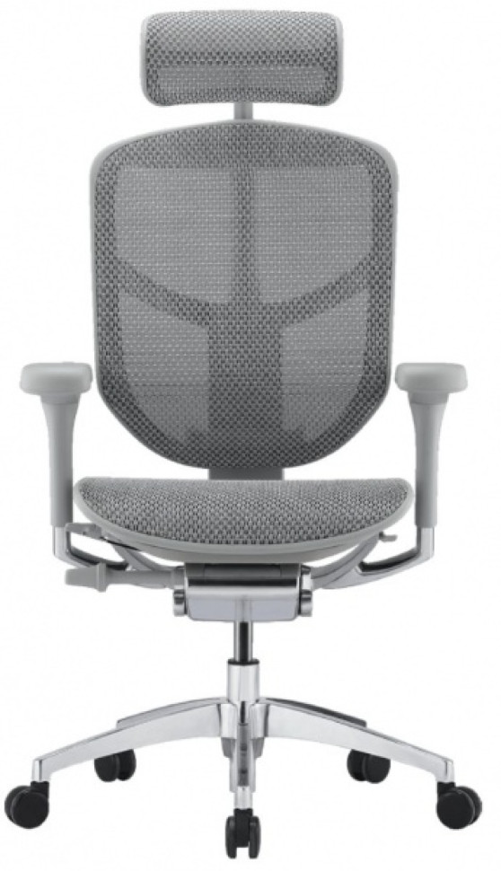 Кресло FALTO Enjoy Elite 2 ( Серый каркас /сетка светлая T-168-B2 /крестовина металл)