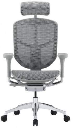 Кресло FALTO Enjoy Elite 2 ( Серый каркас /сетка светлая T-168-B2 /крестовина металл)