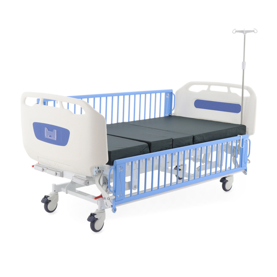 Кровать механическая подростковая MED-MOS DM-3434 (ABS гол., 4 секции, матрас, В)