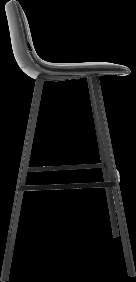 Стул барный Everprof Signal Экокожа Черный