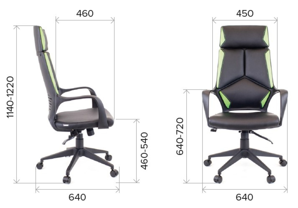 Кресло Everprof Trio Grey TM Ткань Бирюзовый 