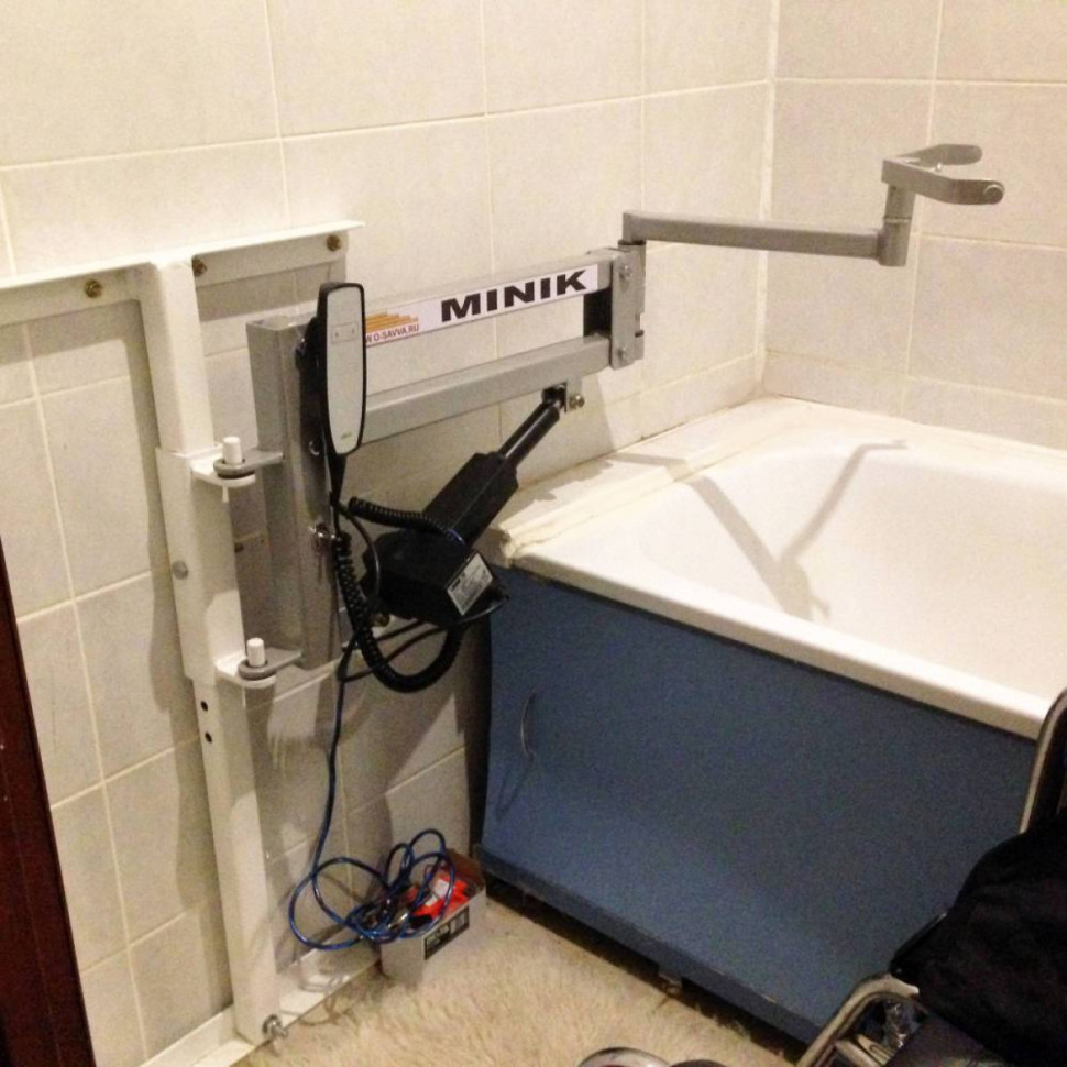 Универсальный электрический подъемник для инвалидов и пожилых MINIK (в компл. с тканевым подвесом) 