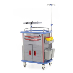 Тележка медицинская MED-MOS ЕТ750-02 ТМ-002АН-00 серый