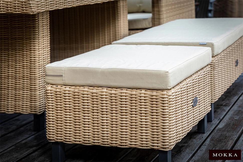 MOKKA BELLA Пуф малый, цвет соломенный