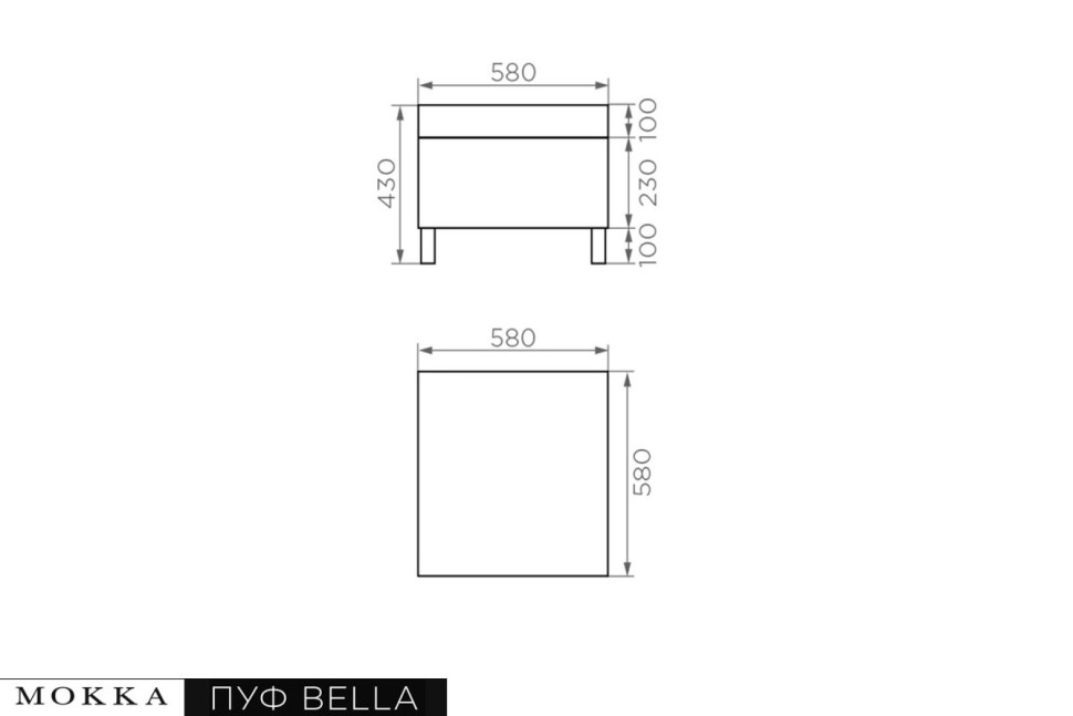 MOKKA BELLA Пуф малый, цвет соломенный