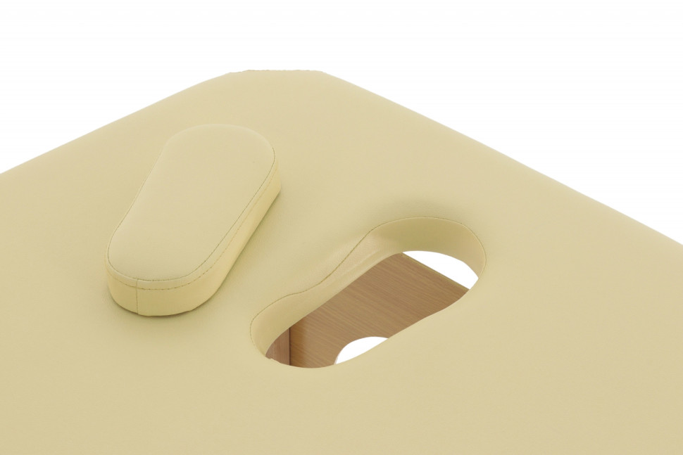 Массажный стол складной MED-MOS JF-AY01 3-х секционный, деревянная рама, бежевый