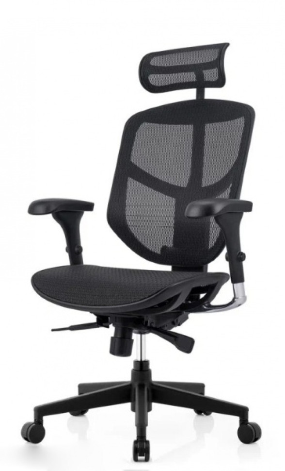 Кресло FALTO ENJOY PROJECT 2 ( Чёрный каркас /сетка чёрный W09-01 /крестовина металл)