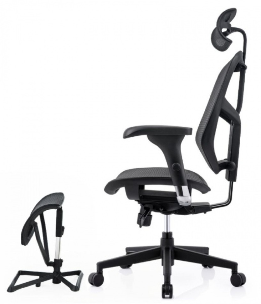 Кресло FALTO ENJOY PROJECT 2 ( Чёрный каркас /сетка чёрный W09-01 /крестовина металл)