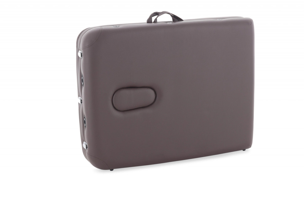 Стол массажный складной (переносной) алюминиевый JFAL01A 3-секционный коричневый