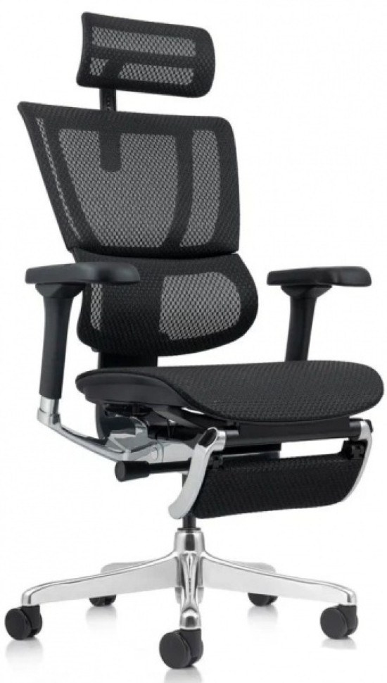 Кресло FALTO IOO-E2 ELITE (Черн каркас/сетка Black T-168-B1/крестовина металл)