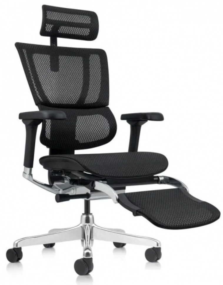 Кресло FALTO IOO-E2 ELITE (Черн каркас/сетка Black T-168-B1/крестовина металл)