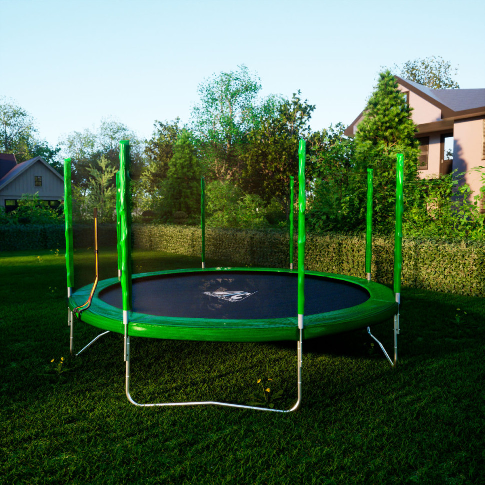 Батут DFC TRAMPOLINE FITNESS с сеткой 14FT-TR-LG