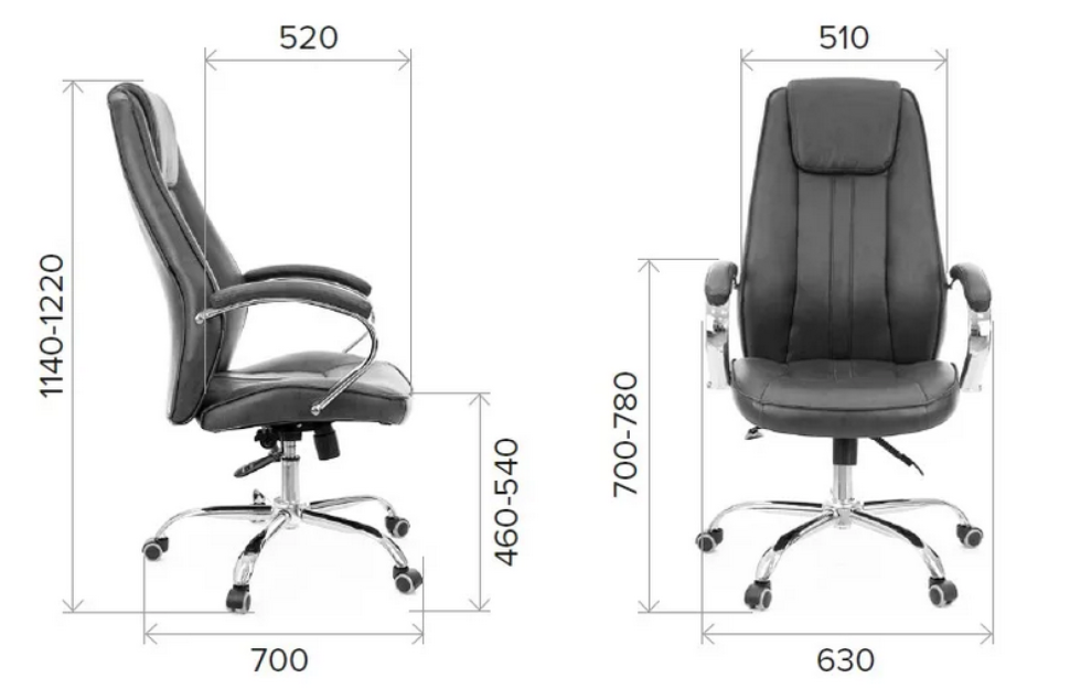 Кресло Everprof Long TM Экокожа Коричневый