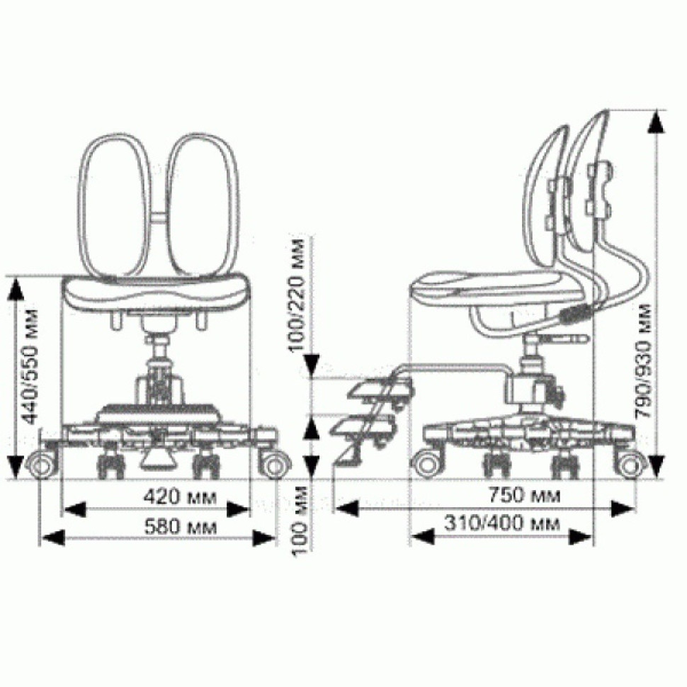 Детское кресло Duorest DR-289SF_D (KIDS MAX) Duolinder цвет зеленый