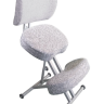 Стул коленный эргономичный "ОЛИМП" СК-2-2 цвет светло серый (корпус белого цвета)
