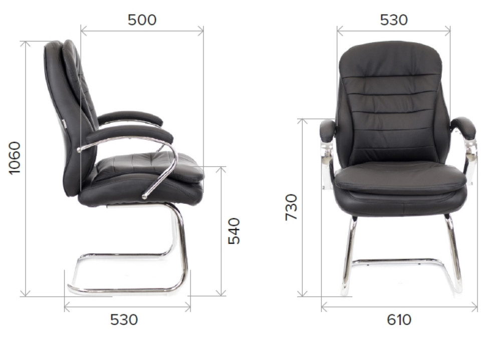 Кресло Everprof Valencia CF Экокожа Черный