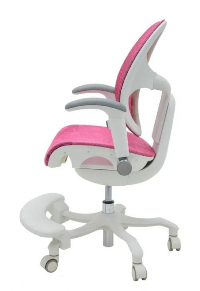 Кресло EXPERT ORTO (спинка DUO, слайдер, подлокотник 3D) каркас светлый, сетка розовый