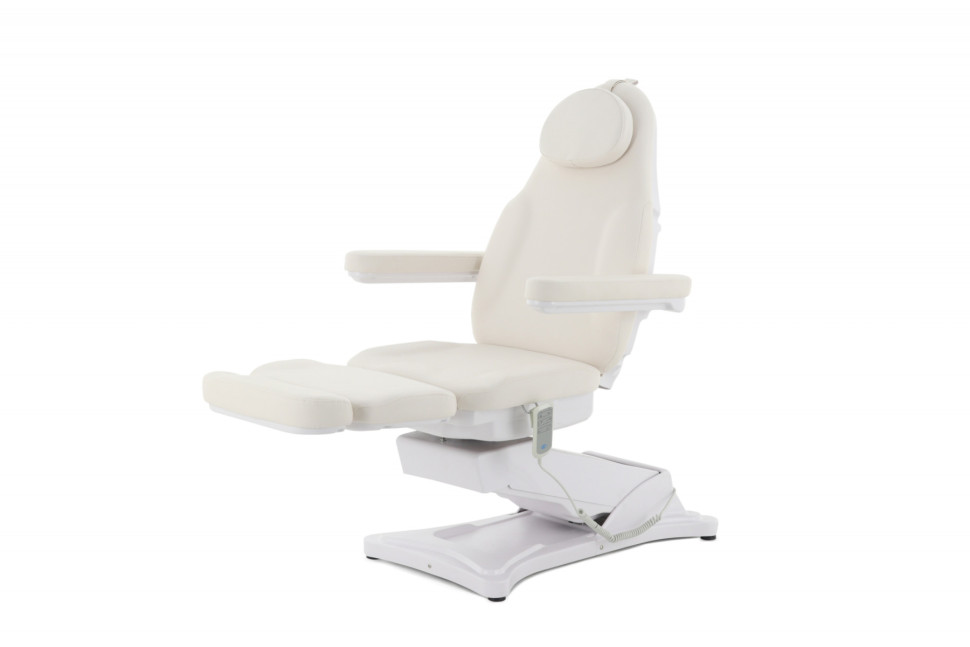 Косметологическое кресло электрическое 3 мотора Med-Mos ММКК-3 КО-177DP кремовый ПУ
