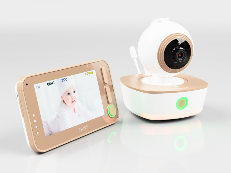 Видеоняня Ramili Baby RV1300 с автоматическим поворотом камеры вслед за движением