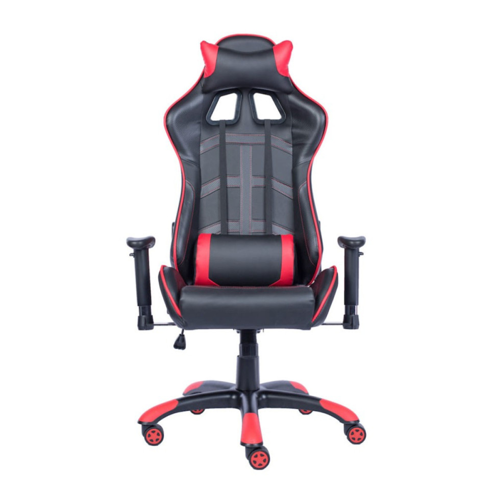 Кресло Everprof Lotus S10 Экокожа Черный/Красный