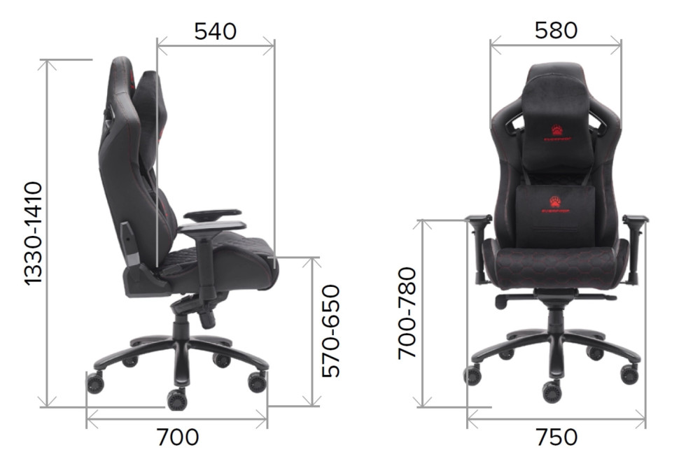 Кресло Everprof Puma Ткань Черный