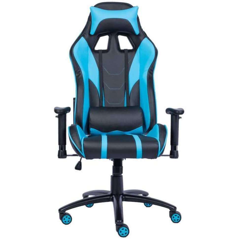 Кресло Everprof Lotus S16 Экокожа Голубой/Черный