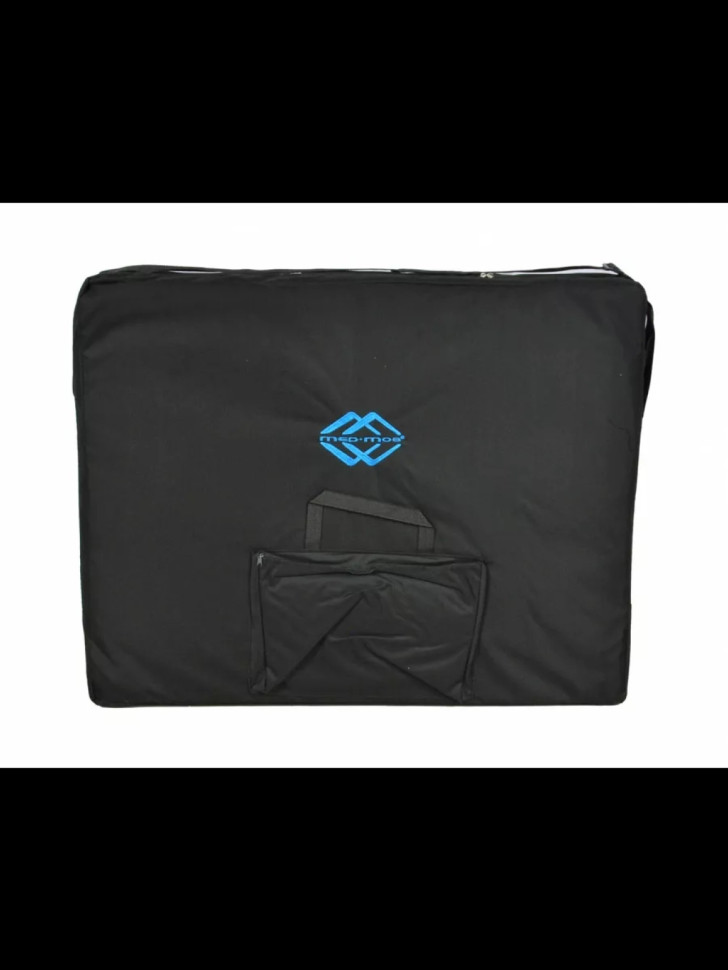 Стол массажный складной (переносной) алюминиевый JFAL01A 3-секционный синий с бежевой волной