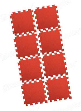 Будо-мат Kampfer №8 (красный)