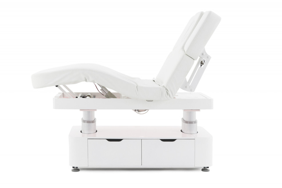 Массажный стол электрический MED-MOS ММКМ-2 (КО-157.1Д) белый, с подогревом ложа