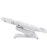 Педикюрное кресло электрическое MED-MOS ММКП-3 (КО-195DP) белый с ножной педалью и ПУ