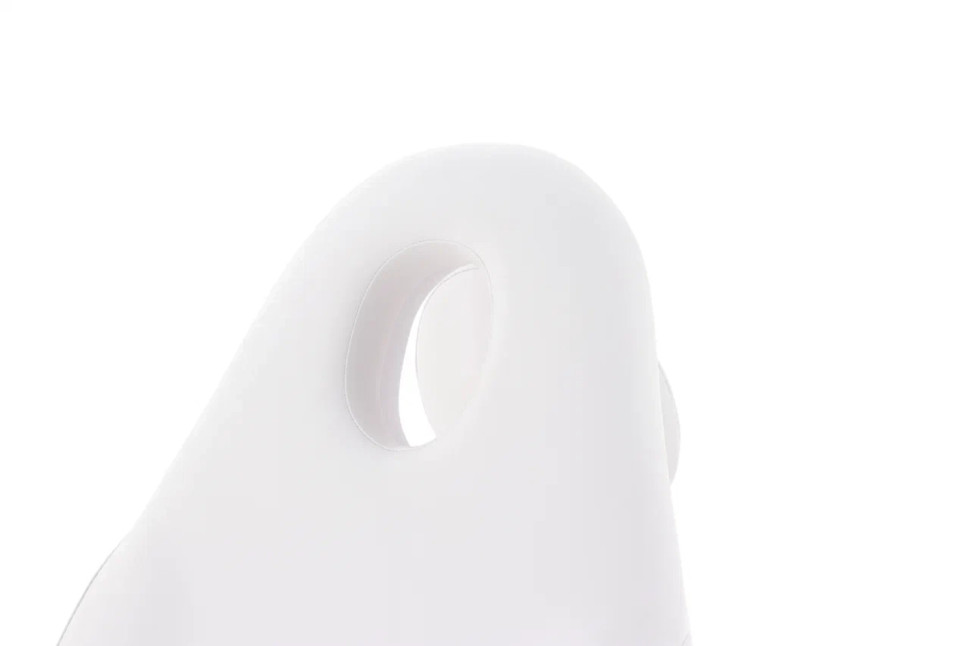 Педикюрное кресло электрическое MED-MOS ММКП-3 (КО-195DP) белый с ножной педалью и ПУ