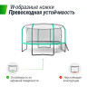 Батут Unix line Supreme Game с внутренней сеткой 14 футов - 430 см (зеленый) (TRUSUG14GR)