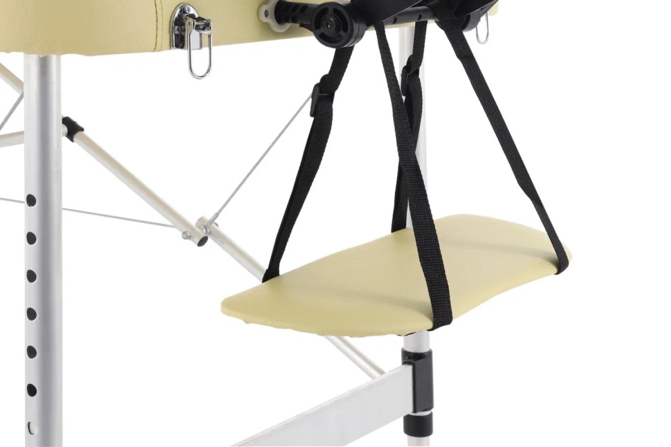 Стол массажный Мед-Мос JFAL01A бежевый (PA2.20.10A-00) + стул MA01 (белый) (CТ-7КА)