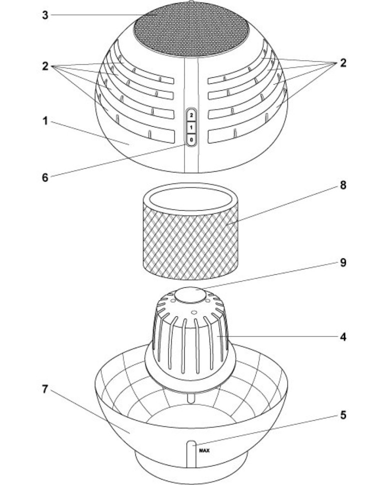 Воздухоувлажнитель-очиститель Атмос-Аква-3800