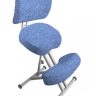 Стул коленный эргономичный "ОЛИМП" СК-2-2 цвет синий (корпус серого цвета)