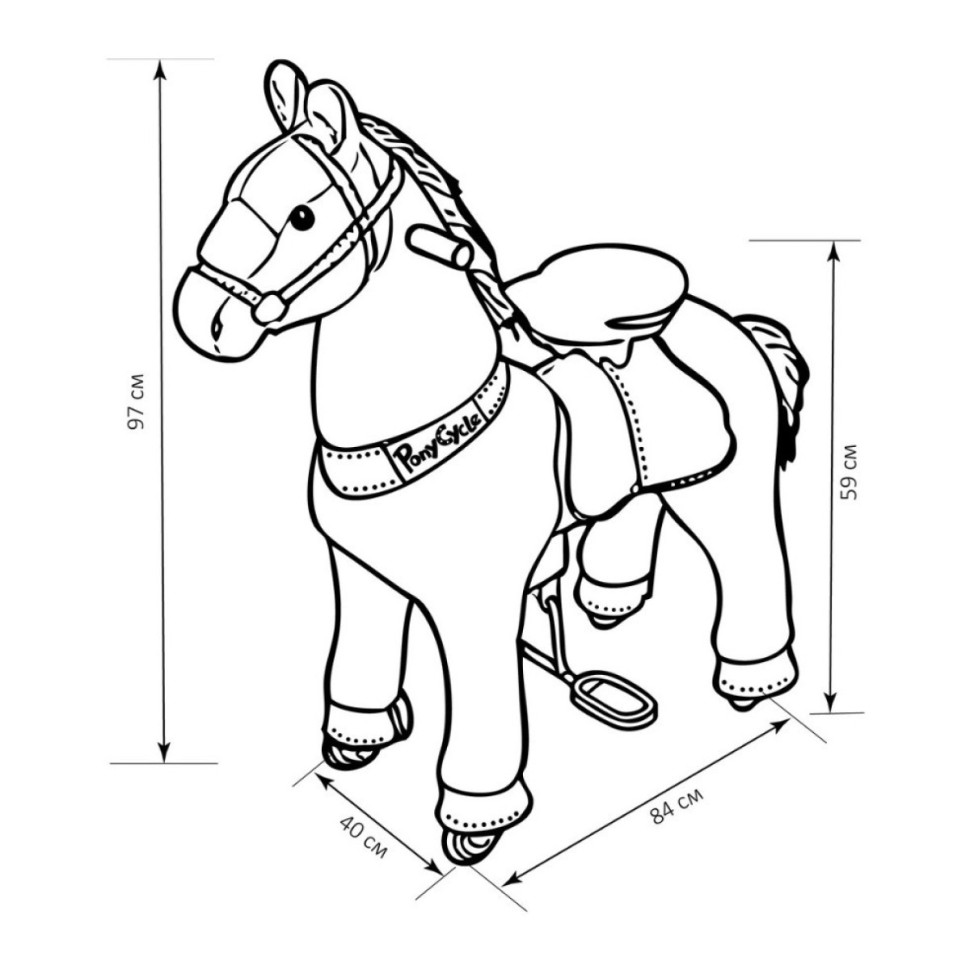 Поницикл средний "Единорог"