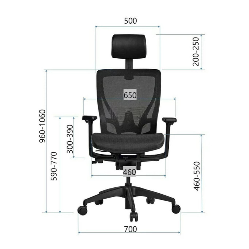 Компьютерное кресло SCHAIRS AEON-А01В сетка, Цвет: серый