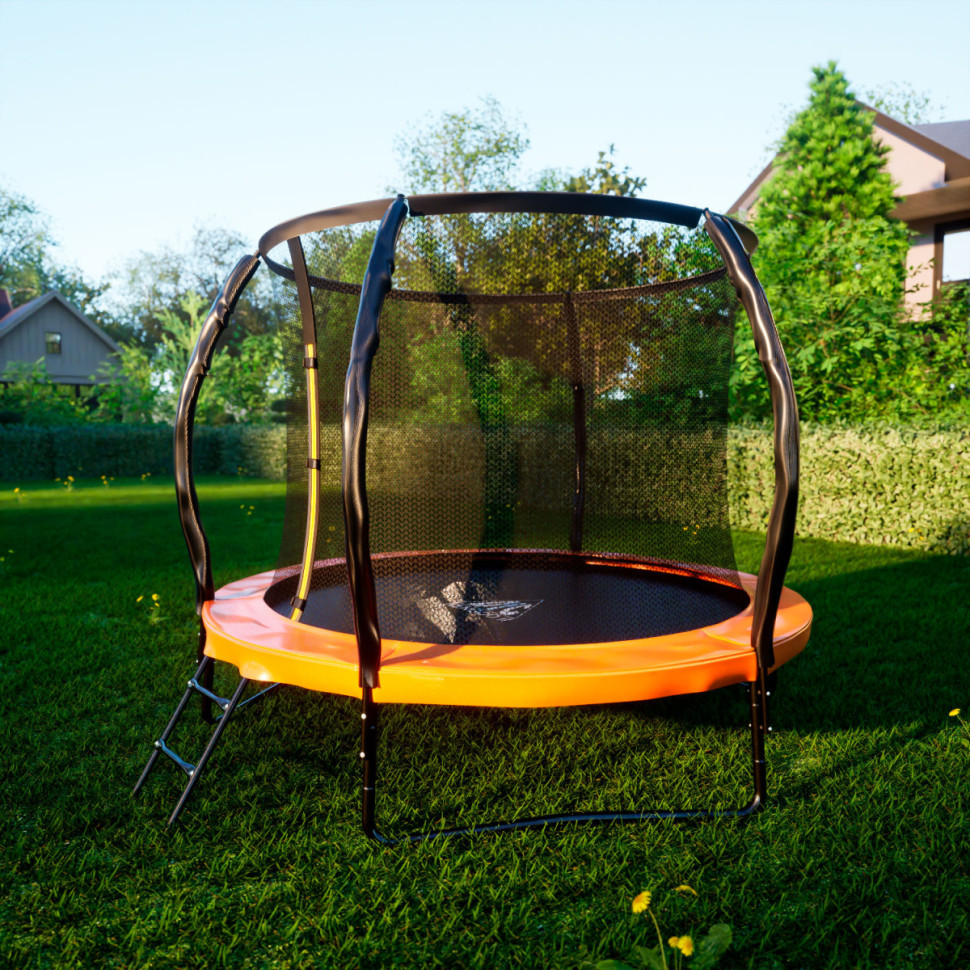 Батут DFC KENGOO II 8FT-BAS-BO внутр.сетка, лестница