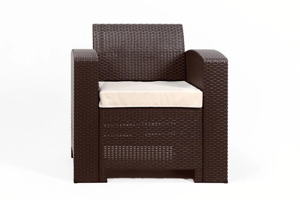 Rattan premium, комплект из 2-х кресел в цвете венге с подушками