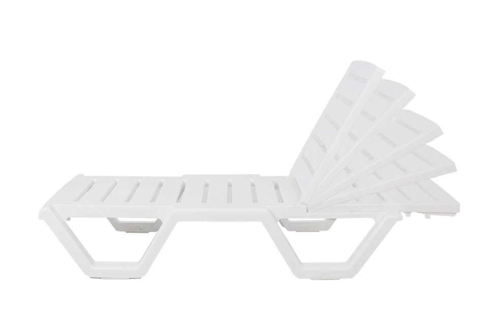 Шезлонг Tweet пластиковый белый