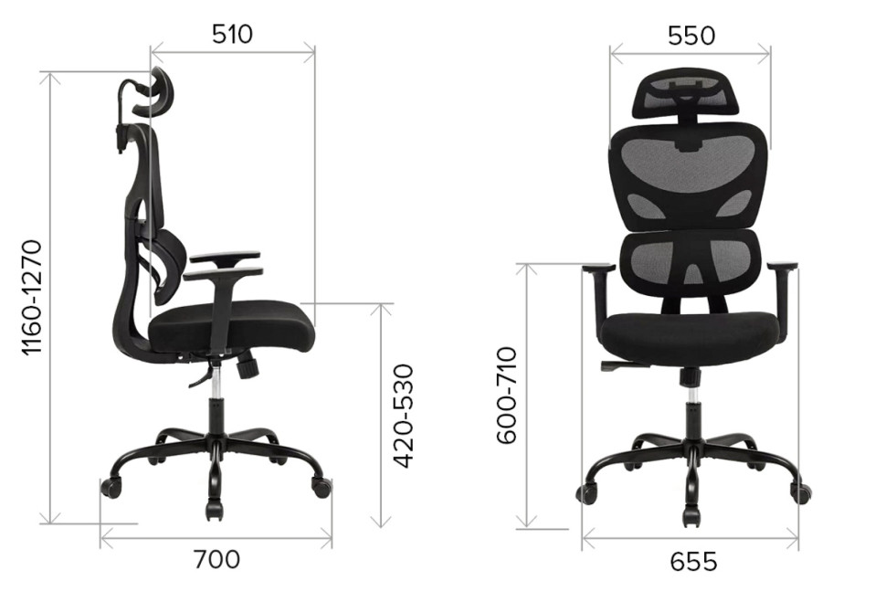 Кресло Everprof Skill Сетка Черный