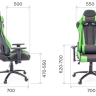 Кресло Everprof Lotus S9 Экокожа Зеленый/Черный