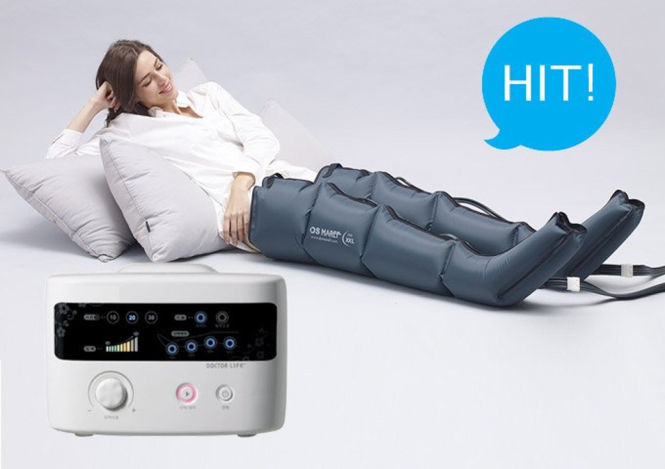 Аппарат для прессотерапии лимфодренажа LX-7 + манжеты для ног